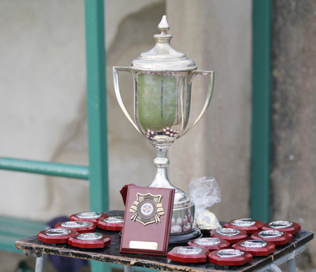 Action from the Bakery Cup final.