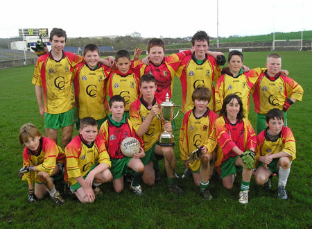 Ronan McGurrin's team which won the Bakery Cup final. Back row (l-r), Conor Patton, Eamon McGrath, Adam Irwin, Donagh McInerney, Martin Gallagher, Oisín Roper, John Ward. Front row, Conor Patton, Kevin Warnock, Patrick Dixon, Ronan McGurrin, Matthew Gettins, Dominic Boyle, Michael McNeely.