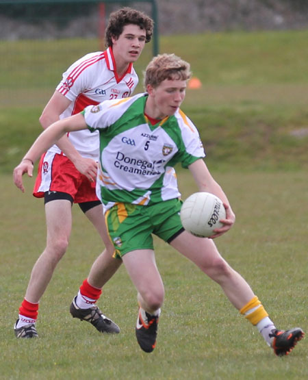 Action from the under Buncrana Cup.