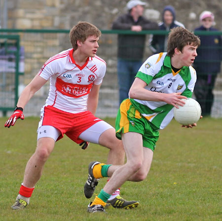 Action from the under Buncrana Cup.