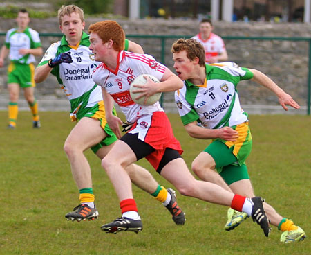 Action from the under Buncrana Cup.