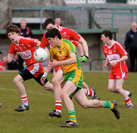 Action from the under Buncrana Cup.