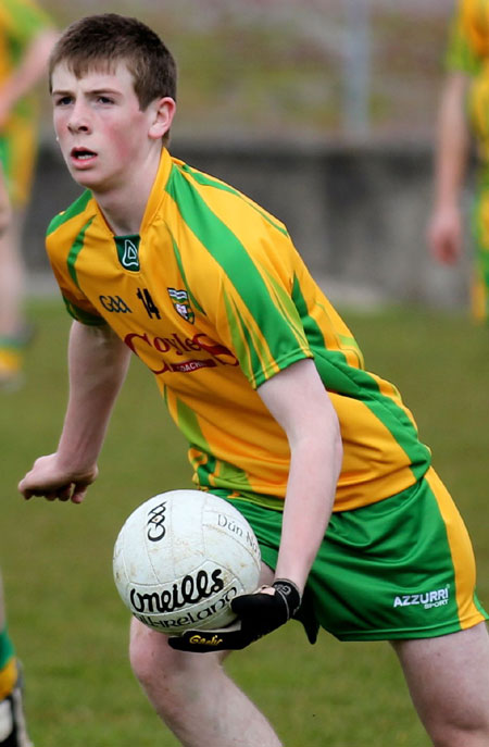 Action from the under Buncrana Cup.