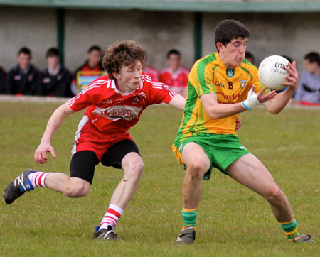 Action from the under Buncrana Cup.