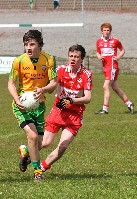 Action from the under Buncrana Cup.