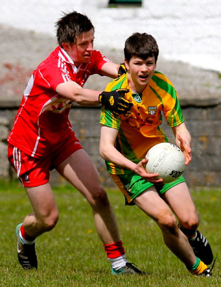 Action from the under Buncrana Cup.