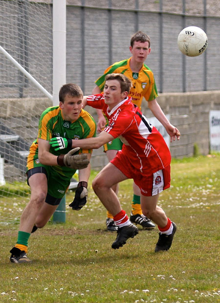 Action from the under Buncrana Cup.