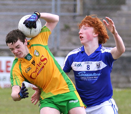 Action from the under Buncrana Cup.