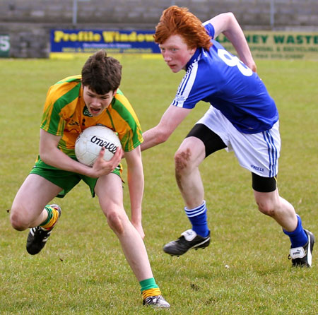 Action from the under Buncrana Cup.