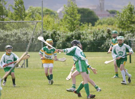 Action from Aodh Ruadh v Buncrana match.