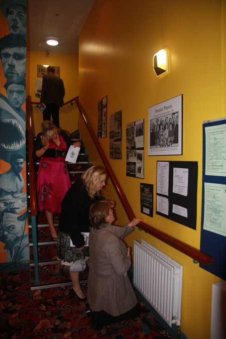 Taking in the display of Aodh Ruadh history in the Abbey Centre.