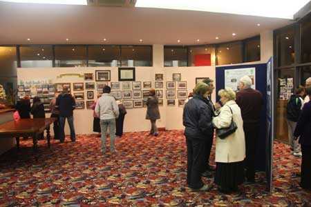 Taking in the display of Aodh Ruadh history in the Abbey Centre.