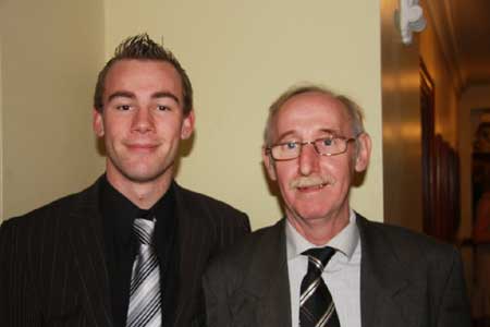 Peter Boyle, 2009 county minor goalkeeper, pictured with father, Louie.