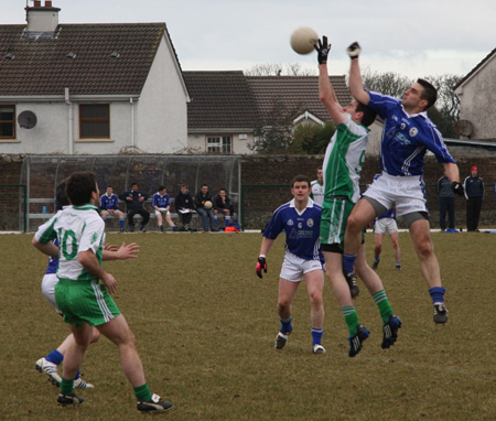 Action from the Aodh Ruadh v Galbally challenge match.