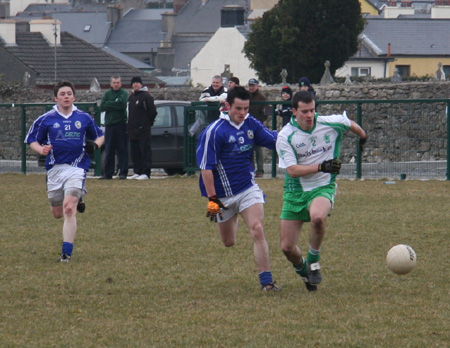 Action from the Aodh Ruadh v Galbally challenge match.