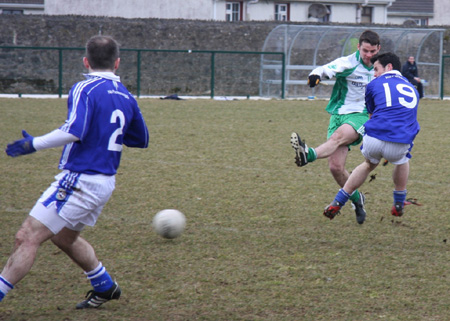 Action from the Aodh Ruadh v Galbally challenge match.