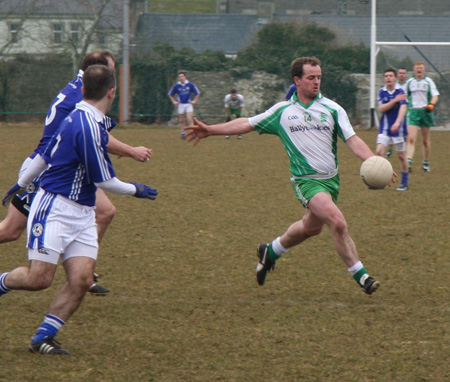 Action from the Aodh Ruadh v Galbally challenge match.