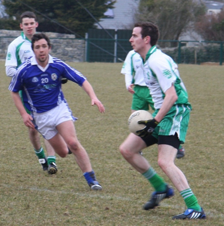 Action from the Aodh Ruadh v Galbally challenge match.