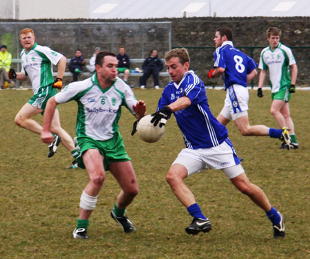 Action from the Aodh Ruadh v Galbally challenge match.