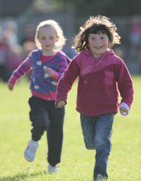 Action from the 2011 community games in Father Tierney Park.