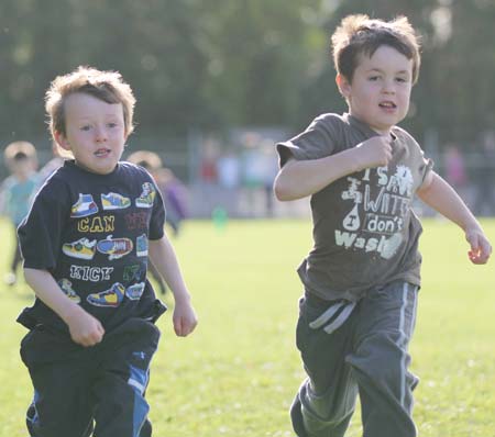 Action from the 2011 community games in Father Tierney Park.