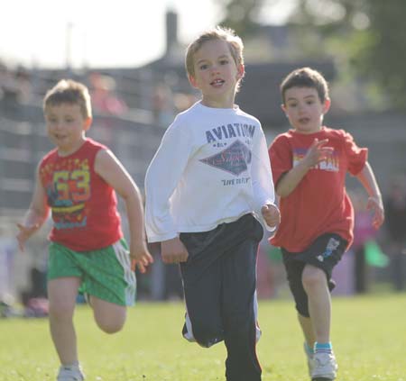 Action from the 2011 community games in Father Tierney Park.