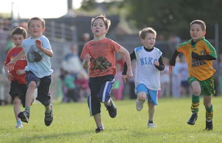 Action from the 2011 community games in Father Tierney Park.