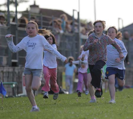 Action from the 2011 community games in Father Tierney Park.