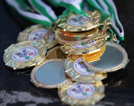 Action from the 2011 community games in Father Tierney Park.