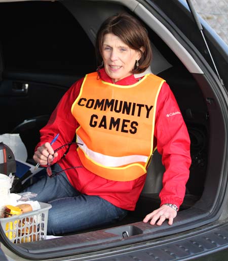 Action from the 2011 community games in Father Tierney Park.