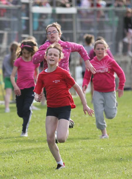 Action from the 2011 community games in Father Tierney Park.