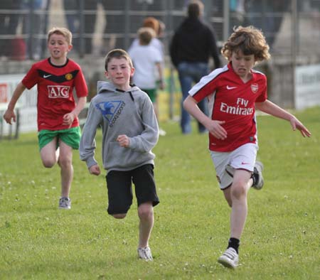 Action from the 2011 community games in Father Tierney Park.