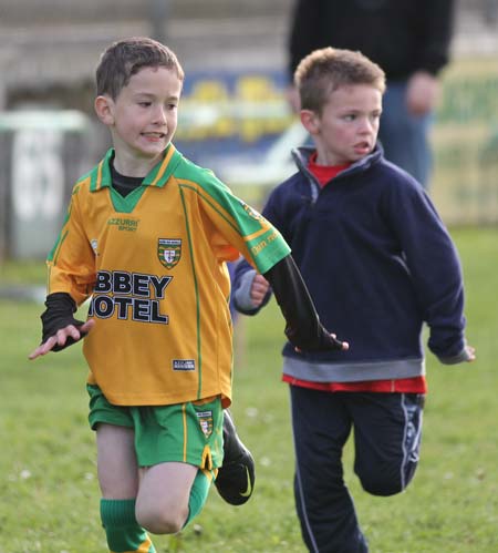 Action from the 2011 community games in Father Tierney Park.