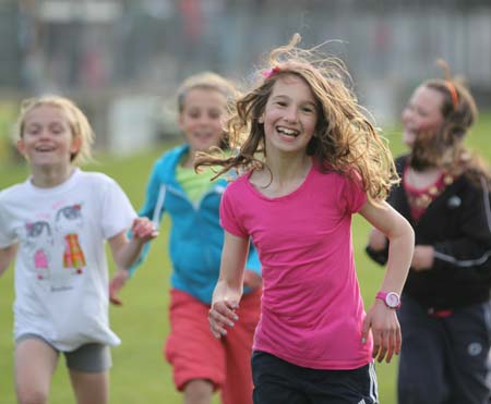 Action from the 2011 community games in Father Tierney Park.