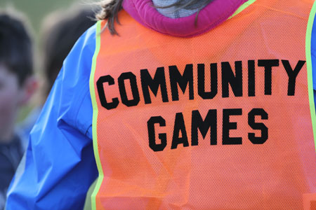 Action from the 2012 community games in Father Tierney Park.