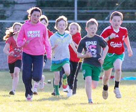 Action from the 2012 community games in Father Tierney Park.