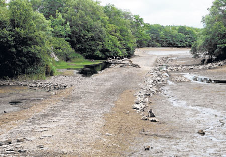 The old Knather/Corlea Road which was revealed at the Knather, Ballyshannon.