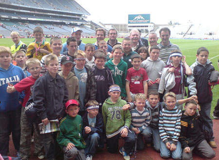 Aodh Ruadh underage hurlers enjoyed a great trip to Croke Park on Sunday, 29th July, to watch the All-Ireland hurling quarter finals. The boys were treated to two very exciting games with Limerick beating Clare and Waterford drawing with Cork. Thirty players traveled and they even got their photograph taken on the hallowed turf after the action had finished.