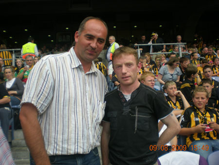 Former Offaly legend and current Westmeath manager Johnny Dooley and our own legend Peter Horan.