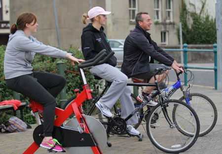 Action from the 2012 Cyclothon.