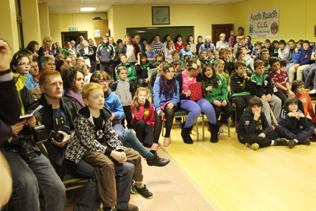 Scenes from the visit of Galway star to Damien Hayes to Aodh Ruadh.