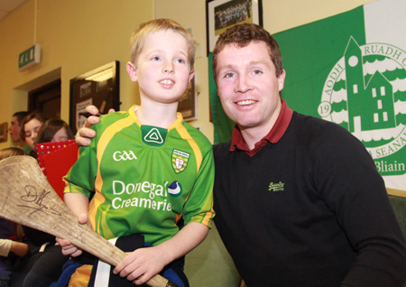 Scenes from the visit of Galway star to Damien Hayes to Aodh Ruadh.