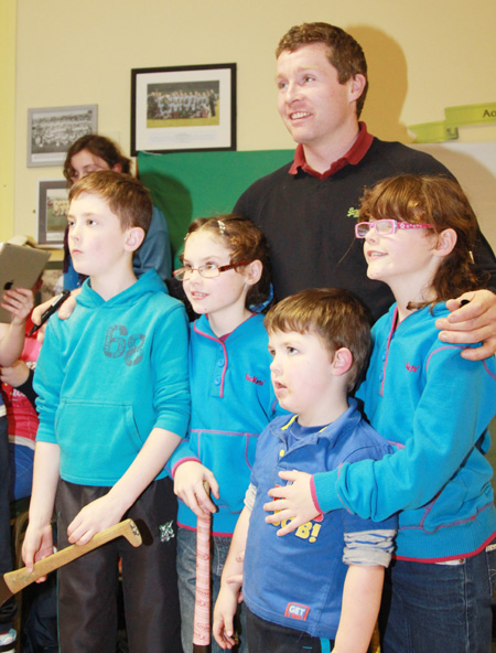 Scenes from the visit of Galway star to Damien Hayes to Aodh Ruadh.