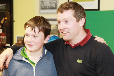 Scenes from the visit of Galway star to Damien Hayes to Aodh Ruadh.