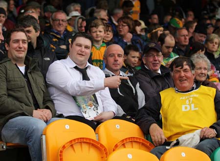 Ballyshannon fans at the championship opener against Antrim.