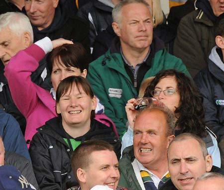 Ballyshannon fans at the championship opener against Antrim.