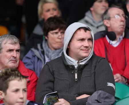 Ballyshannon fans at the championship opener against Antrim.