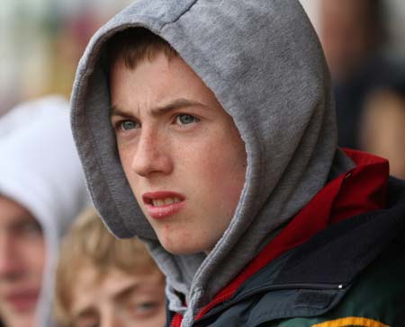 Ballyshannon fans at the championship opener against Antrim.