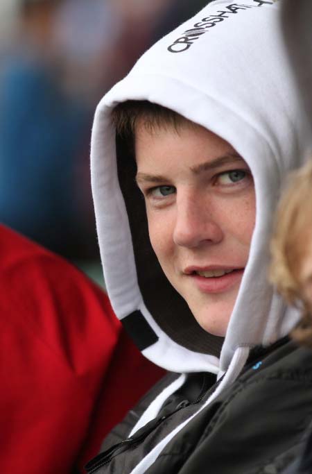 Ballyshannon fans at the championship opener against Antrim.