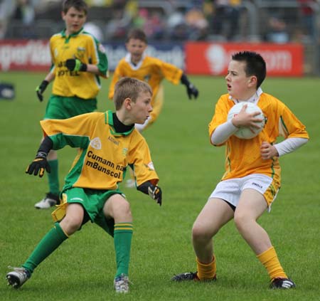 Action from the minigames at half time between Donegal and Antrim.